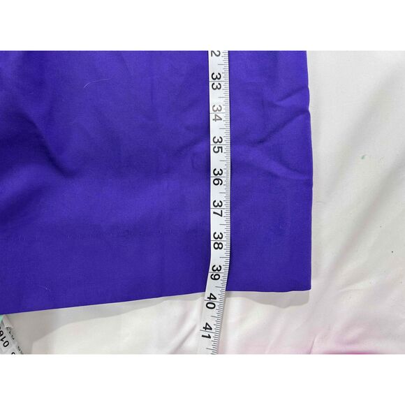 NWT J Crew Womens Purple One-Shoulder Ruffle Back Zip Mini Dress Size 14 - Picture 12 of 13